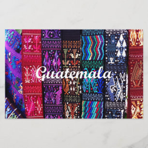 guatemaltekische Textildesigns. Briefpapier