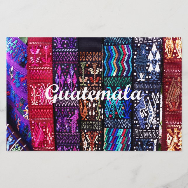 guatemaltekische Textildesigns. Briefpapier (Vorderseite)