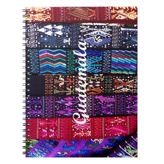 guatemaltekische Textildesigns. Notizblock (Vorderseite)