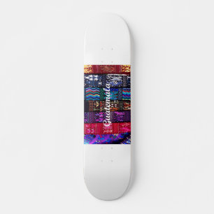 guatemaltekische Textildesigns. Skateboard