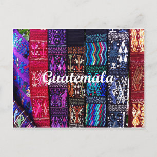 Guatemaltekische Textilentwürfe Postkarte