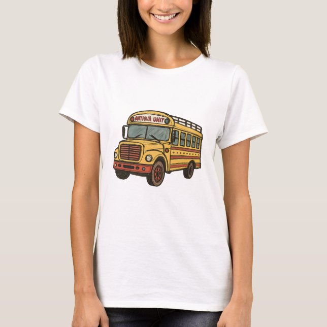 Guatemaltekischer Hühnerbus T-Shirt (Vorderseite)