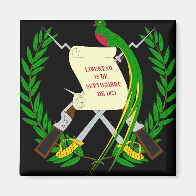 guatemaltekisches Emblem Magnet (Vorne)