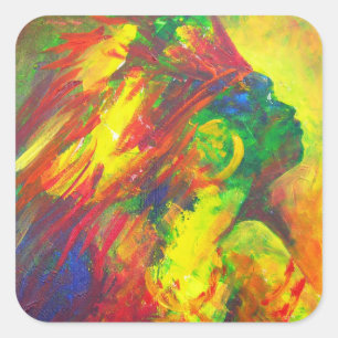 Guatiguana the Taino 2011 Quadratischer Aufkleber