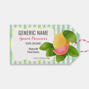 Güava Fruchtkonservenjar-Etikett Geschenkanhänger