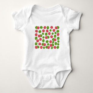 Guava Fruit Pattern Baby Strampler