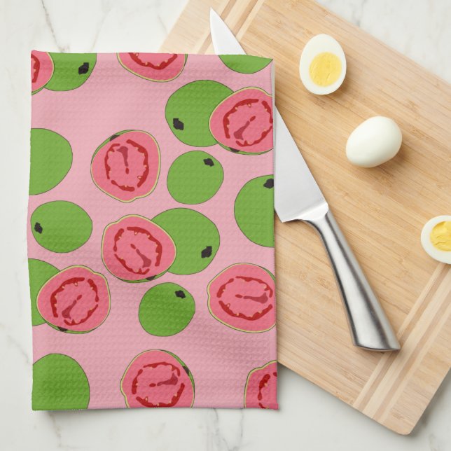 Guava Fruit Pattern Geschirrtuch (Viertel Falte)
