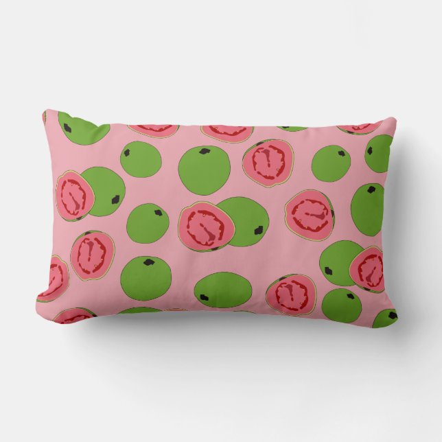 Guava Fruit Pattern Lendenkissen (Vorderseite)