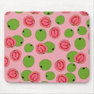 Guava Fruit Pattern Mousepad