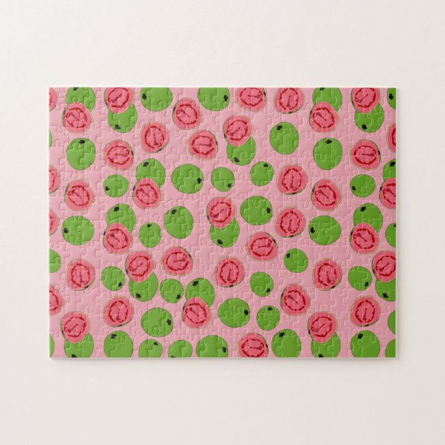 Guava Fruit Pattern Puzzle (Horizontal)