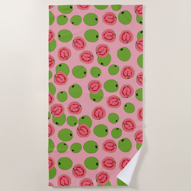 Guava Fruit Pattern Strandtuch (Vorderseite)