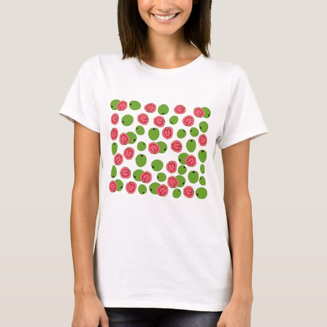 Guava Fruit Pattern T-Shirt (Vorderseite)