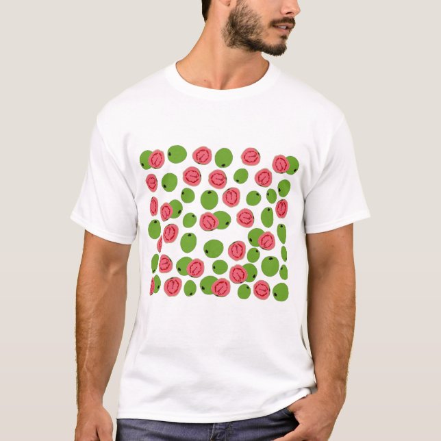 Guava Fruit Pattern T-Shirt (Vorderseite)