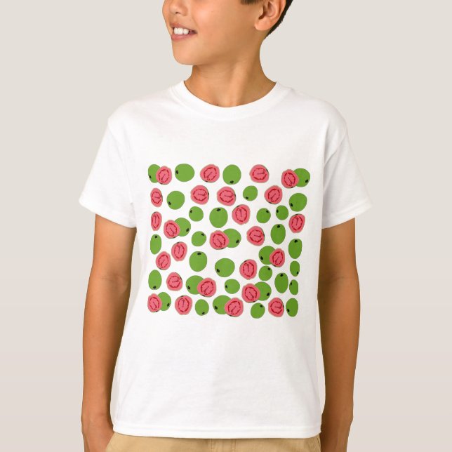 Guava Fruit Pattern T-Shirt (Vorderseite)