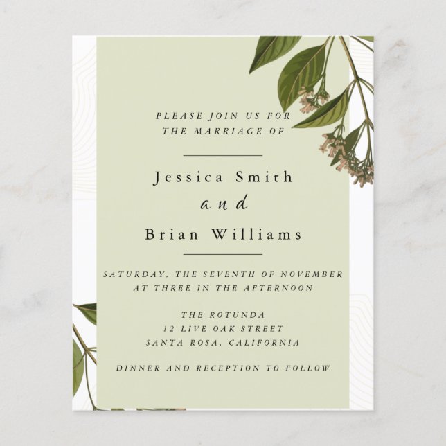 Guava Leaf Wedding Flyer (Vorne)