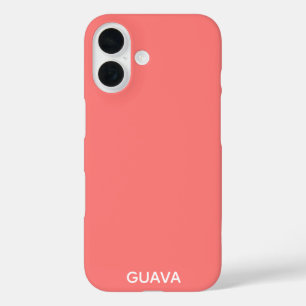 Guava rosa Farbname iPhone 16 Hülle