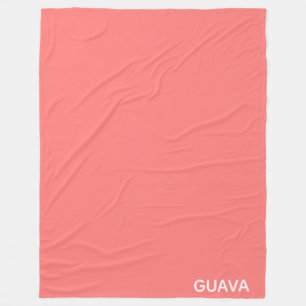 Guava rosa Farbname Fleecedecke
