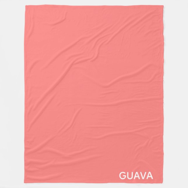 Guava rosa Farbname Fleecedecke (Vorderseite)