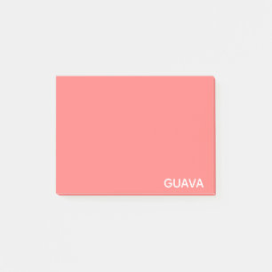 Guava rosa Farbname Post-it Klebezettel