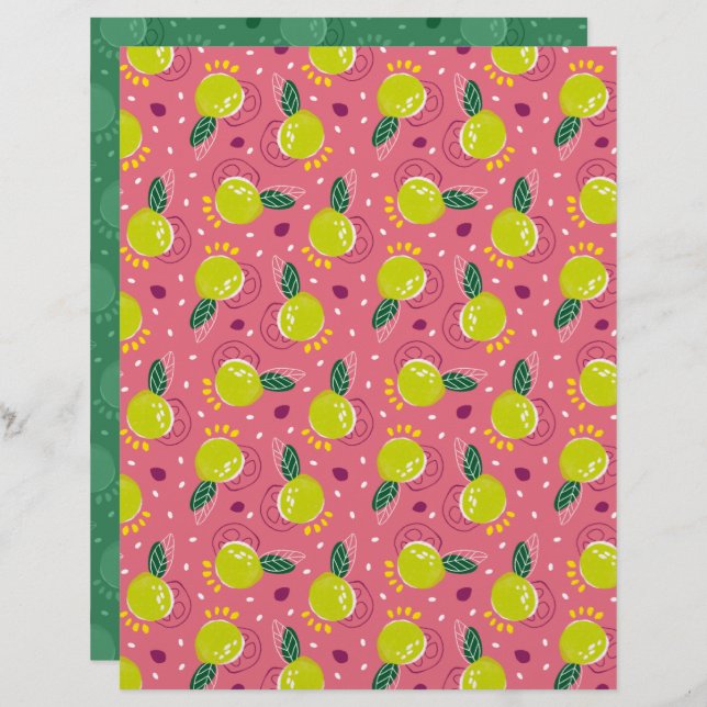 Guava Scrapbook Paper (Vorne/Hinten)