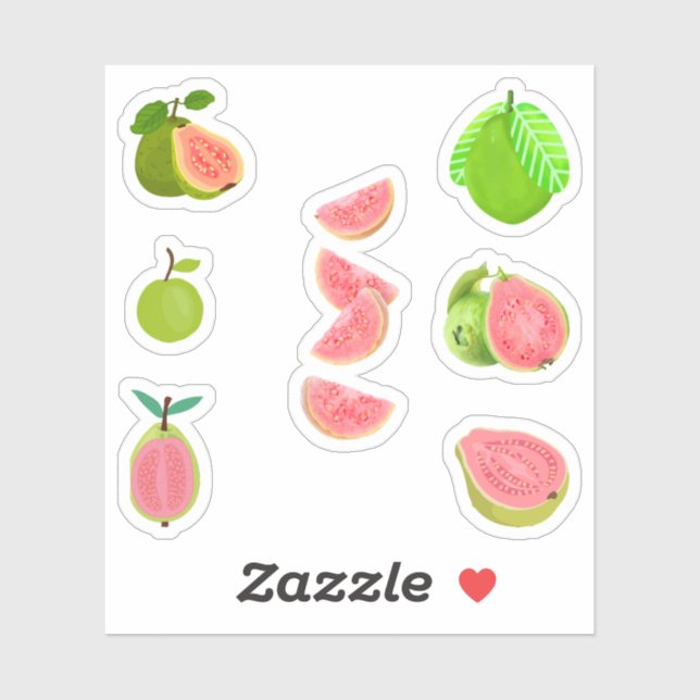 Guava Stickers Aufkleber (Blatt)
