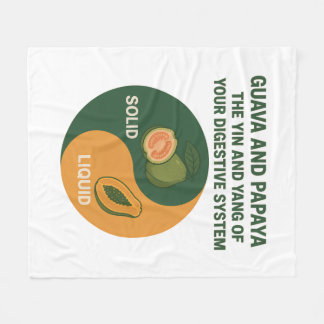Guava und Papaya: Der Yin und Yang der Verdauung Fleecedecke