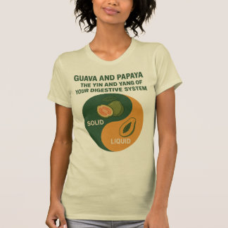 Guava und Papaya: Der Yin und Yang der Verdauung T-Shirt