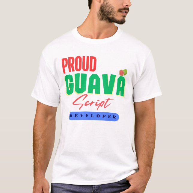 GuavaScript-Entwickler auf T-Shirt werden (Vorderseite)