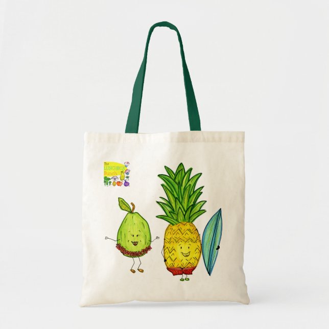 Guave-Ananas-Surfer-Tasche Tragetasche (Vorne)