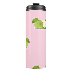 Guave auf Rosa Thermosbecher