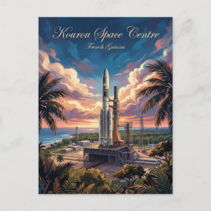 Guayana Raumfahrtzentrum Französisch-Guayana Postkarte