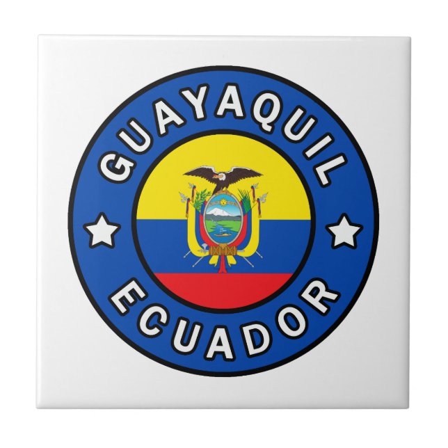 Guayaquil Ecuador Fliese (Vorderseite)