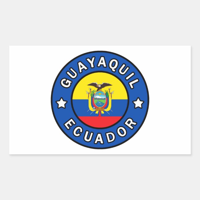 Guayaquil Ecuador Rechteckiger Aufkleber (Vorderseite)