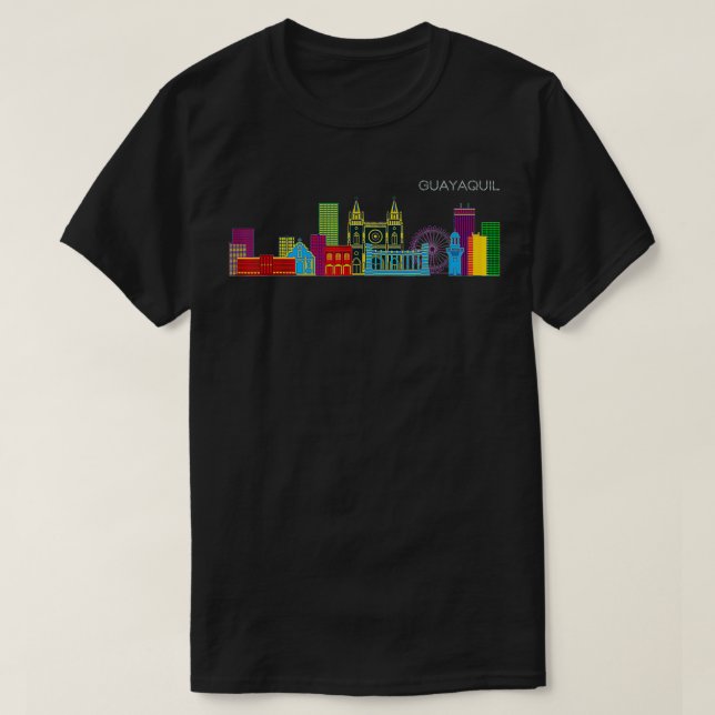 Guayaquil Skyline T-Shirt (Design vorne)