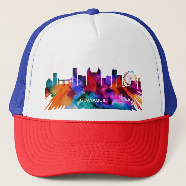 Guayaquil Skyline Truckerkappe (Vorderseite)
