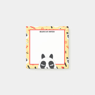 Guck-guck Gelber Panda Bär Post-it Klebezettel