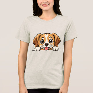 Guck-guck Hund Tri-Blend Shirt