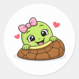 Guckguck Baby Runder Aufkleber