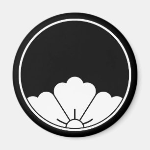 Gucklochansicht rautenförmige chinesische Blume in Magnet