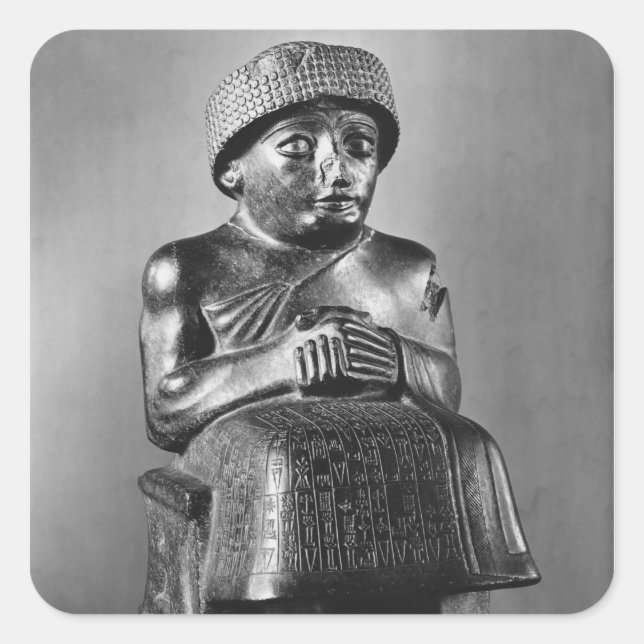 Gudea, Prinz von Lagash Quadratischer Aufkleber (Vorderseite)