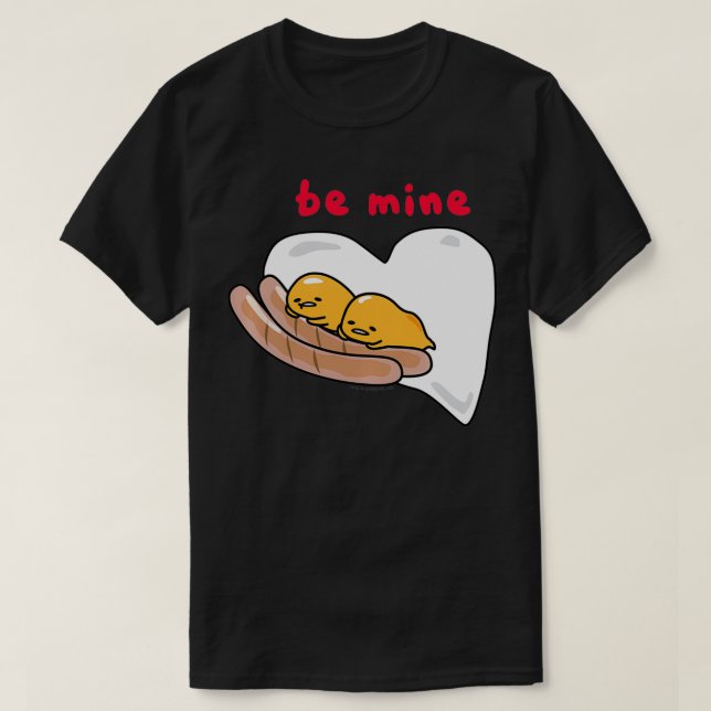 Gudetama Be Mine Sausage & Eggs Valentine's Sweats T-Shirt (Design vorne)