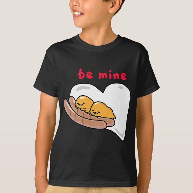 Gudetama Be Mine Sausage & Eggs Valentine's T-Shirt (Vorderseite)