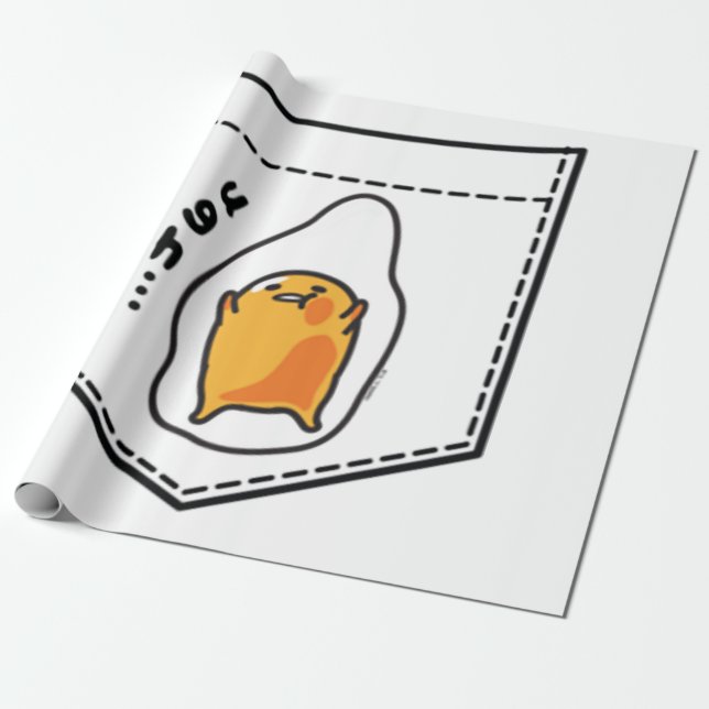 Gudetama Pocket Sweatshirt Geschenkpapier (Ungerollt)