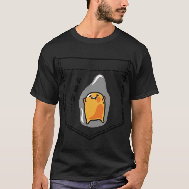 Gudetama Pocket Sweatshirt T-Shirt (Vorderseite)