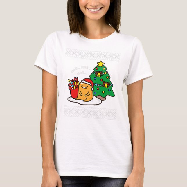 Gudetama Ugly Christmas Sweater T-Shirt (Vorderseite)