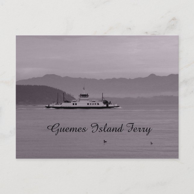 Guemes Island Ferry Postkarte (Vorderseite)