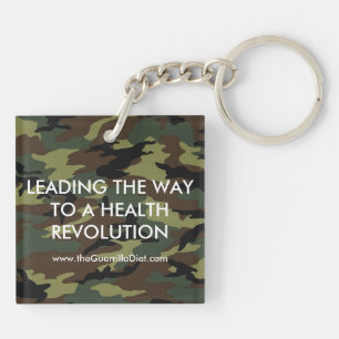Guerilla-Diät-(doppelseitiger) Schlüsselanhänger