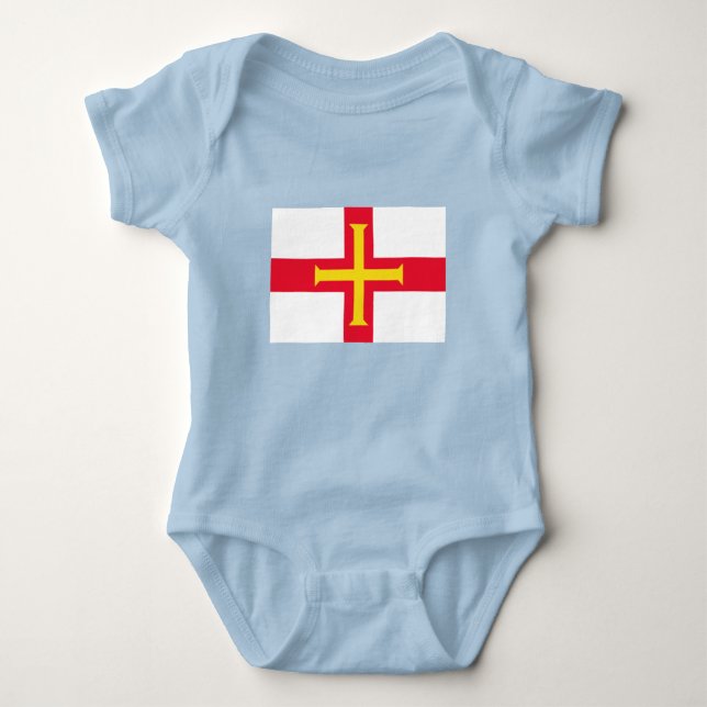 Guernsey Flag Baby Strampler (Vorderseite)