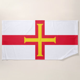 Guernsey Flag Beach Handtuch