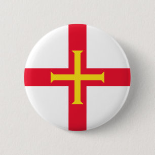 Guernsey Flag Button
